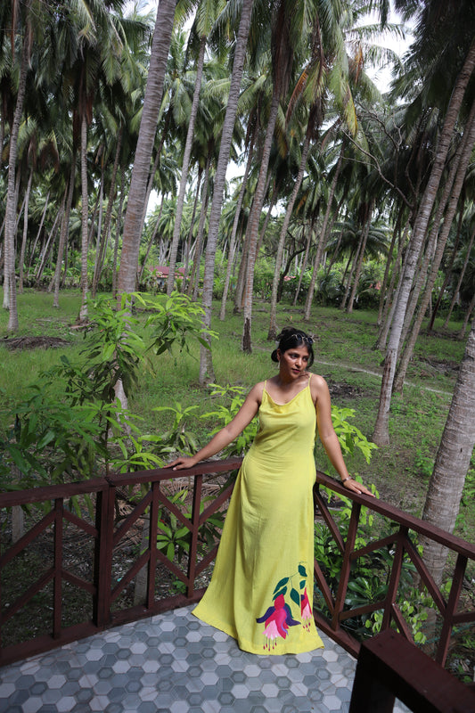 Golden Hour Fuchsia Backless Dress