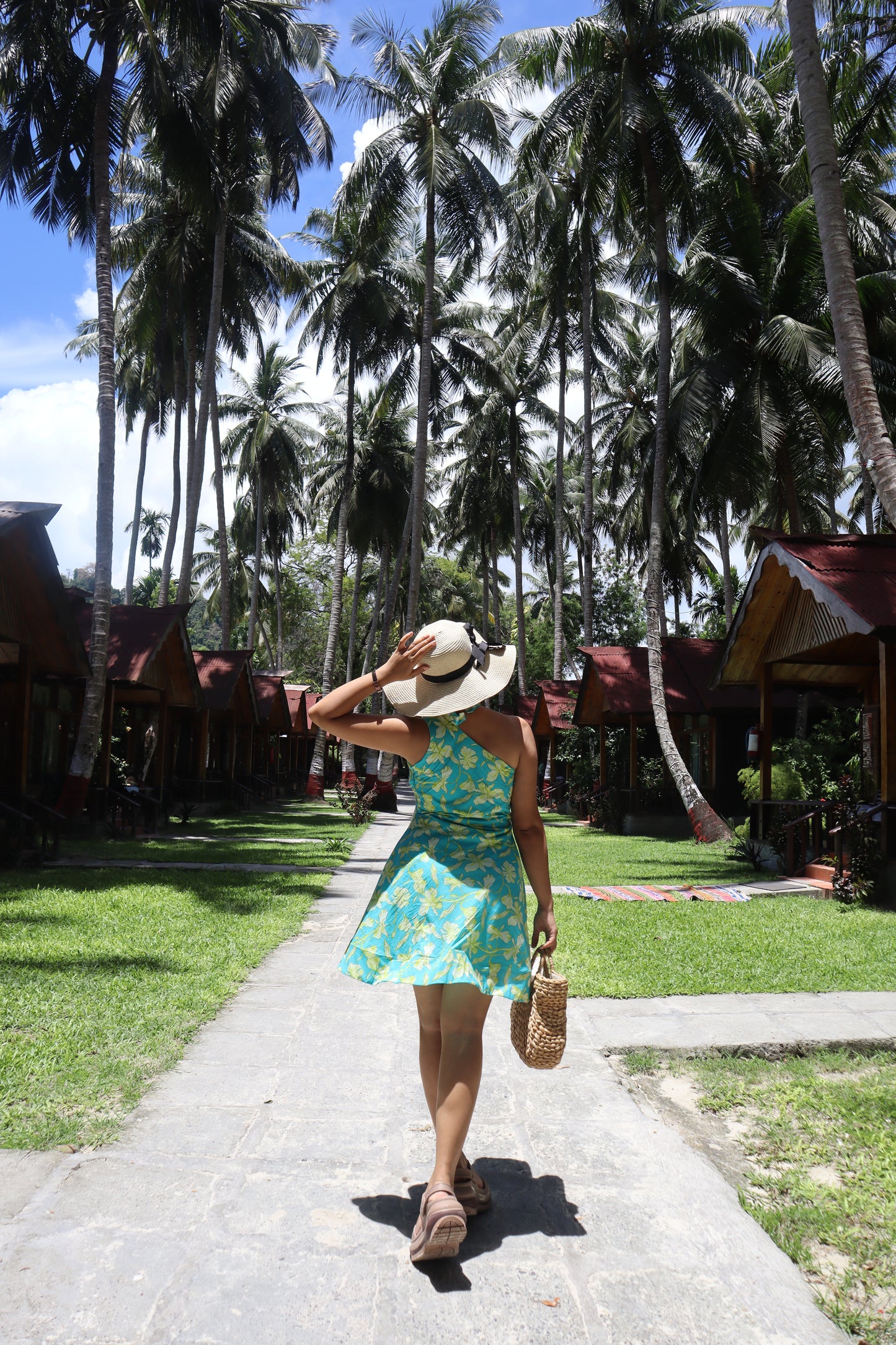 Beachy Barbie Halter One Shoulder dress