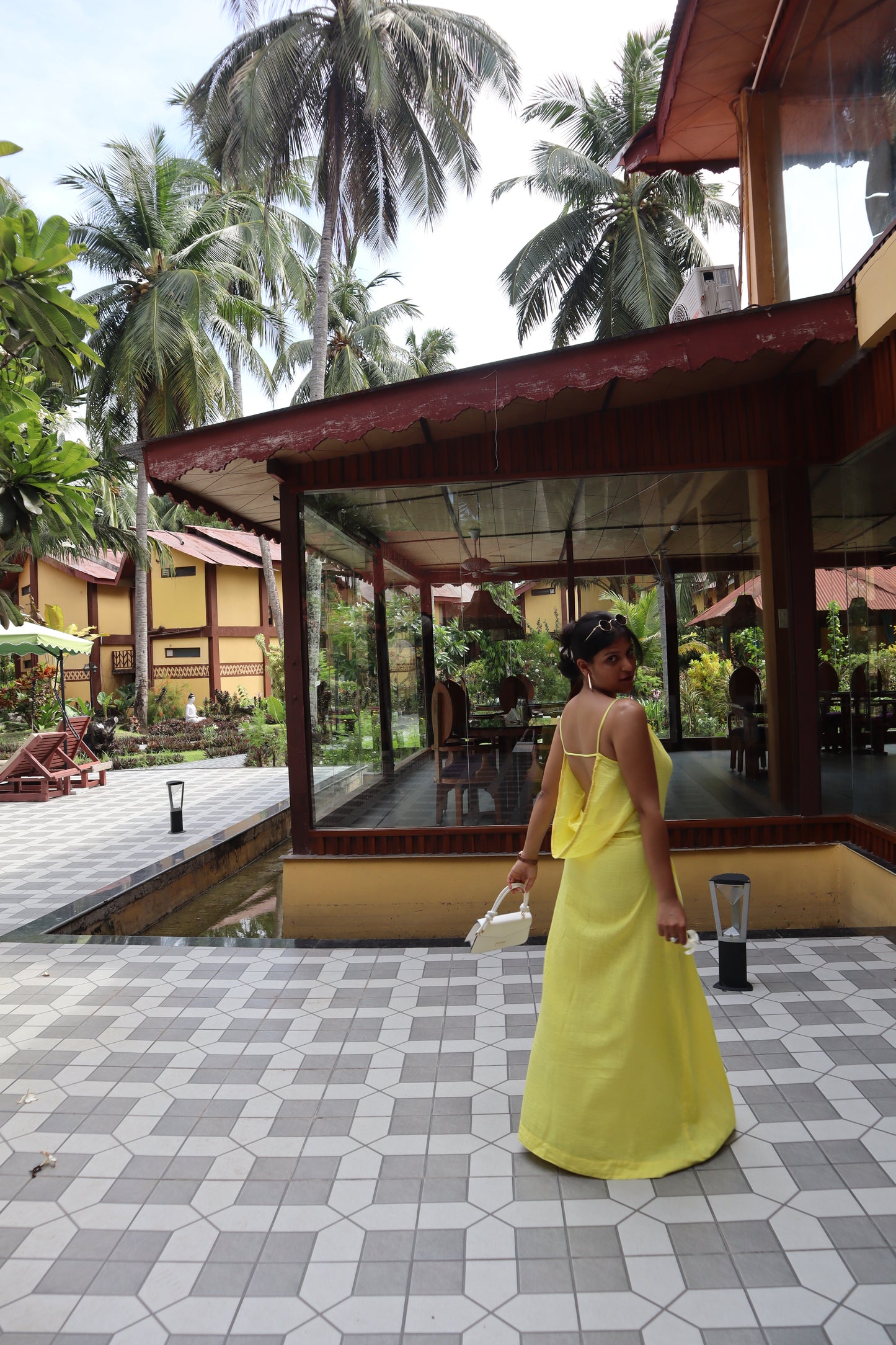 Golden Hour Fuchsia Backless Dress